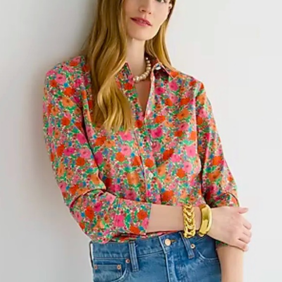 J. Crew Tops - J.Crew x Liberty London Meadow Song Floral Button Down